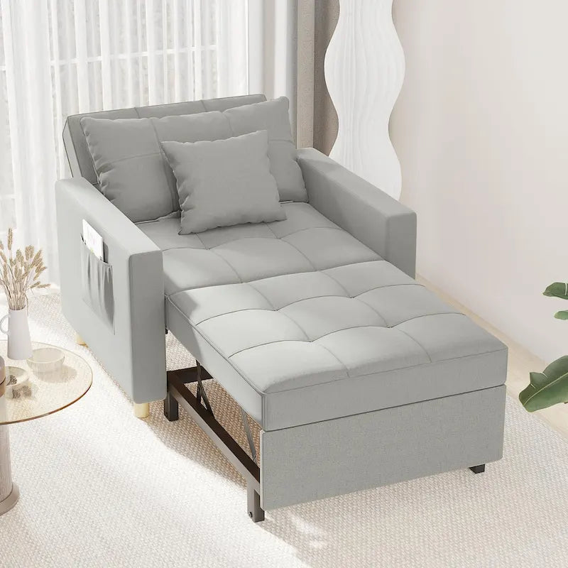 Poltrona letto trasformabile, 3 in 1, vari colori, per 1 persona
