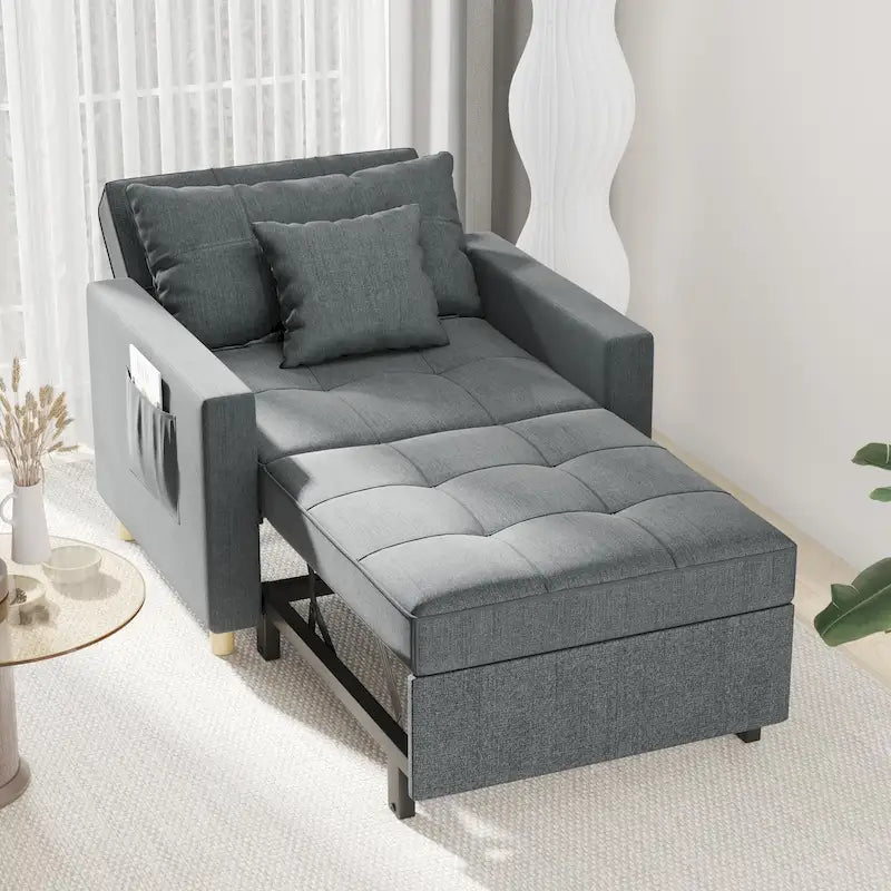 Poltrona letto trasformabile, 3 in 1, vari colori, per 1 persona