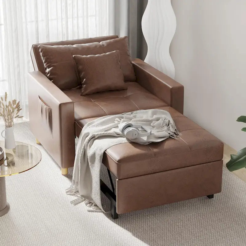 Poltrona letto trasformabile, 3 in 1, vari colori, per 1 persona