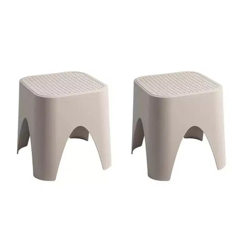 Lot de 2 tables d'appoint Mallorca empilables avec plateau en rotin - Lagon