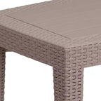 Flash Furniture Table basse en rotin