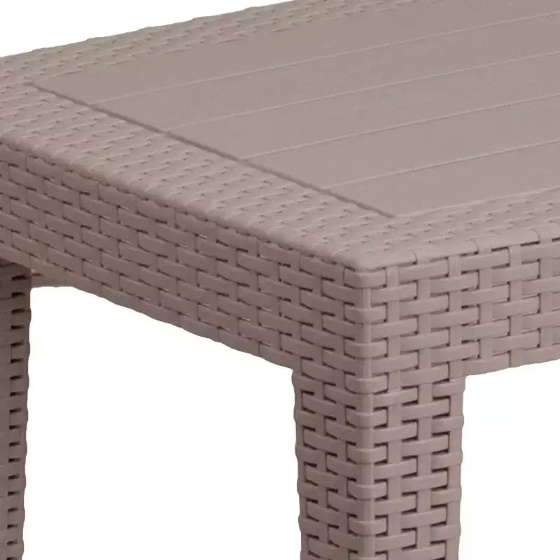 Flash Furniture Table basse en rotin