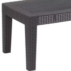Flash Furniture Table basse en rotin