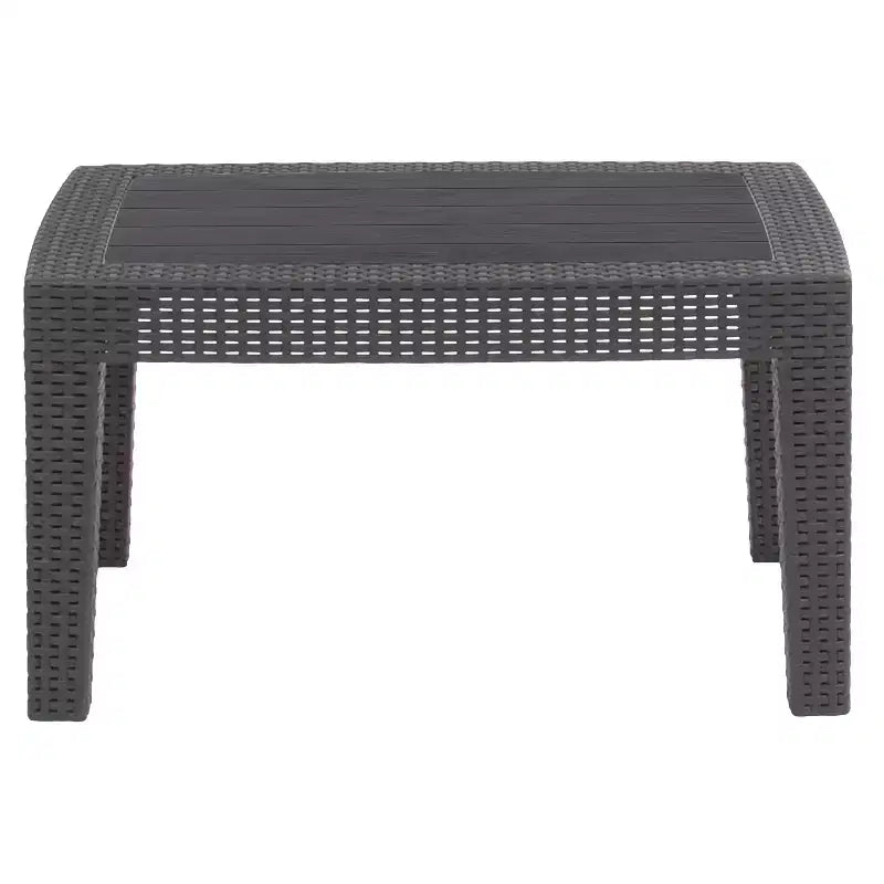 Flash Furniture Table basse en rotin