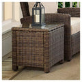 Bradenton Outdoor Wicker Glass Top Side Table - Crosley