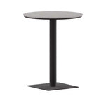 Flash Furniture Finch Commercial Grade Round 24 Table with Faux Teak Poly Slats and Steel Frame