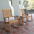 Tavolino da esterno rotondo Sonoma Lane Channing in teak massiccio