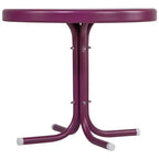 Table d'appoint rétro tulipe d'extérieur Northlight 22, violette