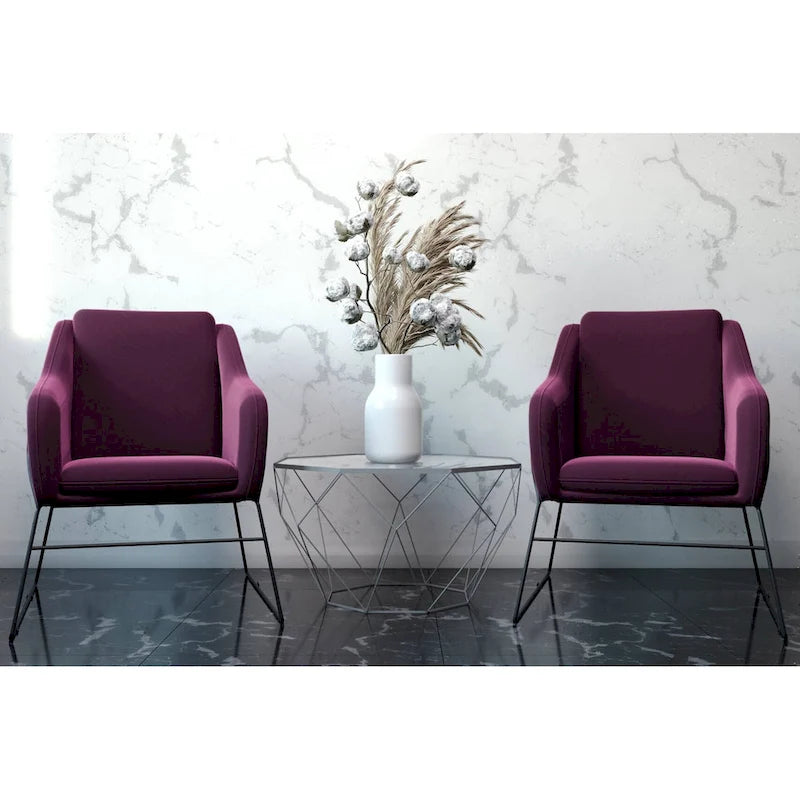 Tavolino moderno ottagonale in vetro con base geometrica in metallo
