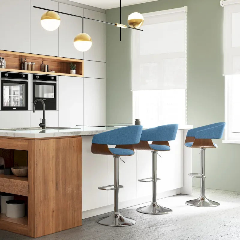 Sgabello da bar girevole regolabile in stile Mid-Century Modern