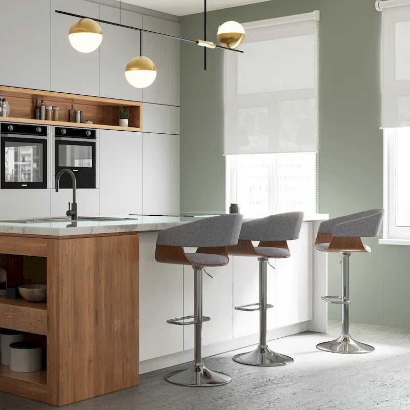 Sgabello da bar girevole regolabile in stile Mid-Century Modern