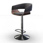 Sgabello da bar girevole regolabile in stile Mid-Century Modern