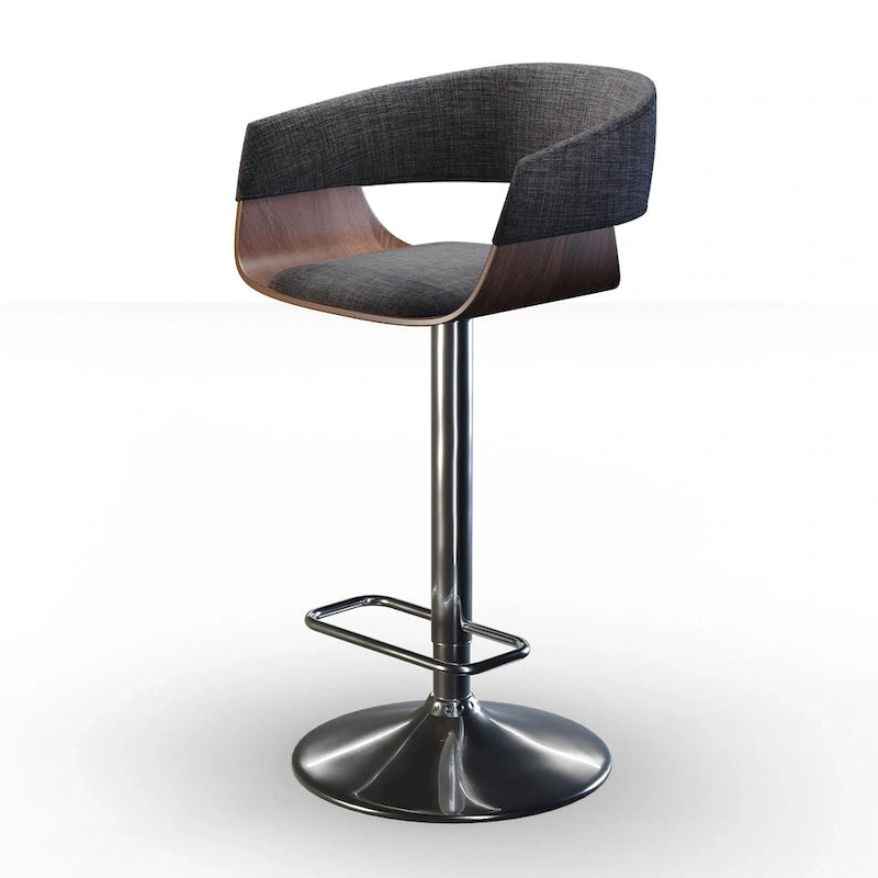 Sgabello da bar girevole regolabile in stile Mid-Century Modern