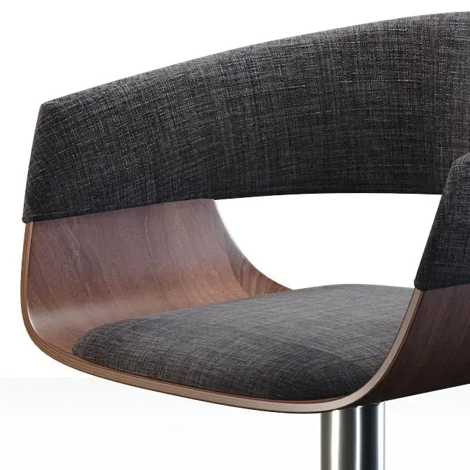 Sgabello da bar girevole regolabile in stile Mid-Century Modern