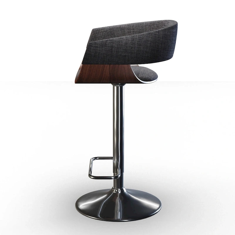 Sgabello da bar girevole regolabile in stile Mid-Century Modern