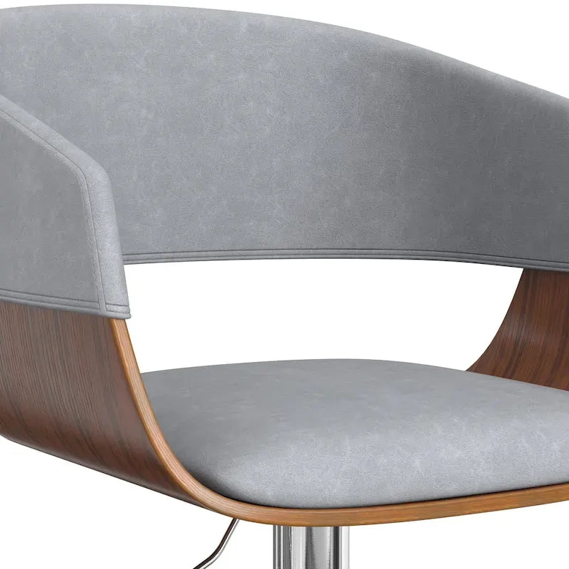 Sgabello da bar girevole regolabile in stile Mid-Century Modern