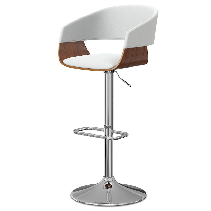Sgabello da bar girevole regolabile in stile Mid-Century Modern