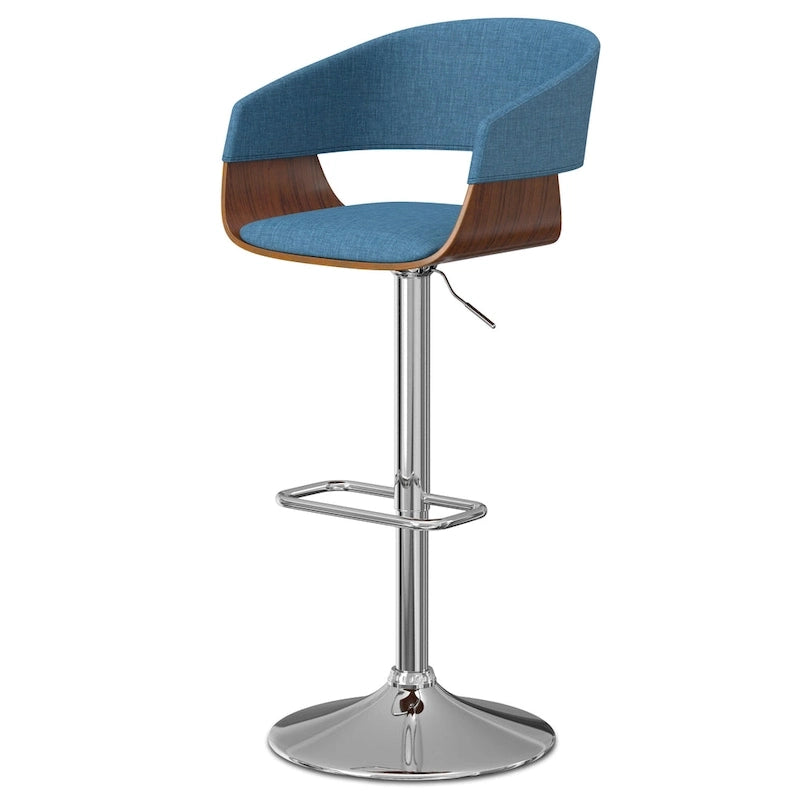 Sgabello da bar girevole regolabile in stile Mid-Century Modern