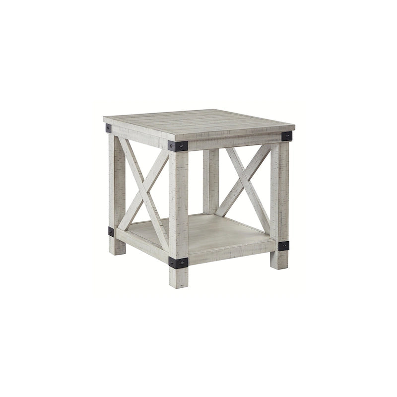 Tavolino rustico rettangolare in stile rustico - 24W x 26D x 25H