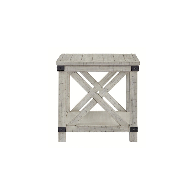 Tavolino rustico rettangolare in stile rustico - 24W x 26D x 25H