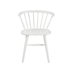 Sedie da pranzo bianche in legno massello (set da 2) - 22L x 21P x 30A