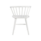 Sedie da pranzo bianche in legno massello (set da 2) - 22L x 21P x 30A