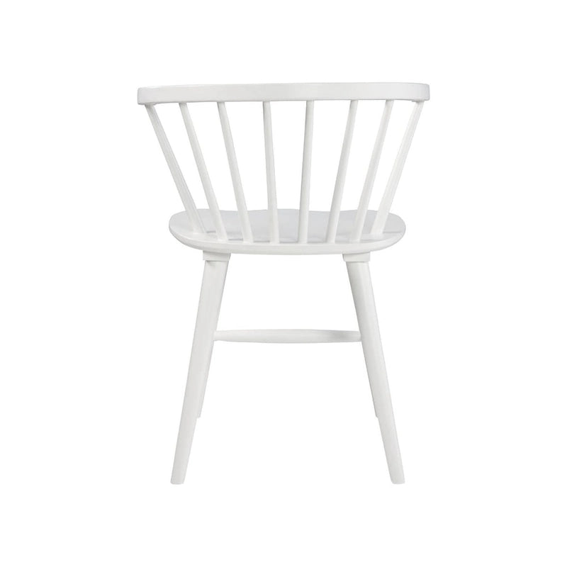 Sedie da pranzo bianche in legno massello (set da 2) - 22L x 21P x 30A