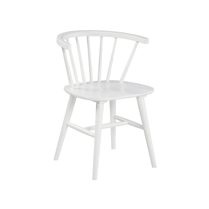 Sedie da pranzo bianche in legno massello (set da 2) - 22L x 21P x 30A