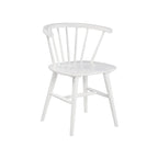 Sedie da pranzo bianche in legno massello (set da 2) - 22L x 21P x 30A