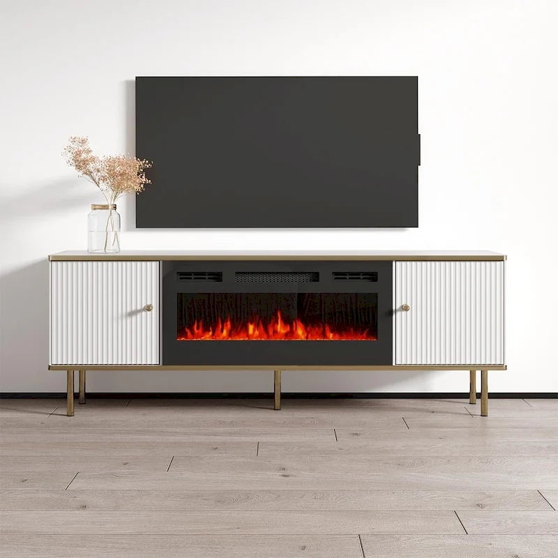 Mobile TV da 63" con camino elettrico