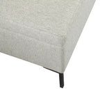Panca contenitore con gambe in metallo