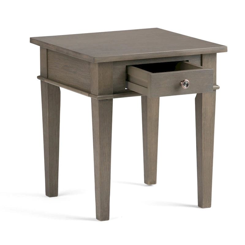 Tavolino quadrato in legno massello da 45 cm - 45,7 cm (larghezza) x 45,7 cm (profondità) x 51,2 cm (altezza)