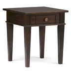 Tavolino quadrato in legno massello da 45 cm - 45,7 cm (larghezza) x 45,7 cm (profondità) x 51,2 cm (altezza)