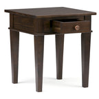 Tavolino quadrato in legno massello da 45 cm - 45,7 cm (larghezza) x 45,7 cm (profondità) x 51,2 cm (altezza)