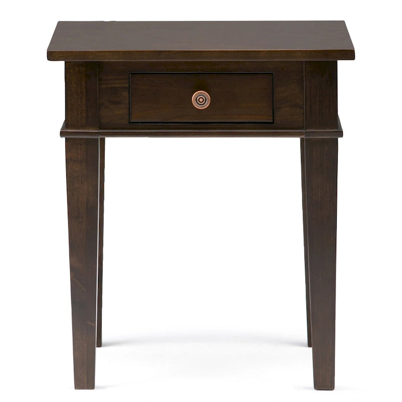 Tavolino quadrato in legno massello da 45 cm - 45,7 cm (larghezza) x 45,7 cm (profondità) x 51,2 cm (altezza)