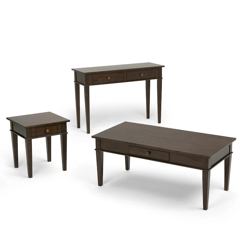 Tavolino quadrato in legno massello da 45 cm - 45,7 cm (larghezza) x 45,7 cm (profondità) x 51,2 cm (altezza)