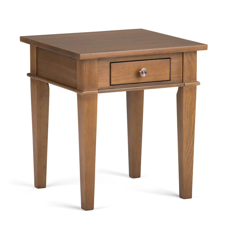 Tavolino quadrato in legno massello da 45 cm - 45,7 cm (larghezza) x 45,7 cm (profondità) x 51,2 cm (altezza)