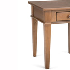 Tavolino quadrato in legno massello da 45 cm - 45,7 cm (larghezza) x 45,7 cm (profondità) x 51,2 cm (altezza)
