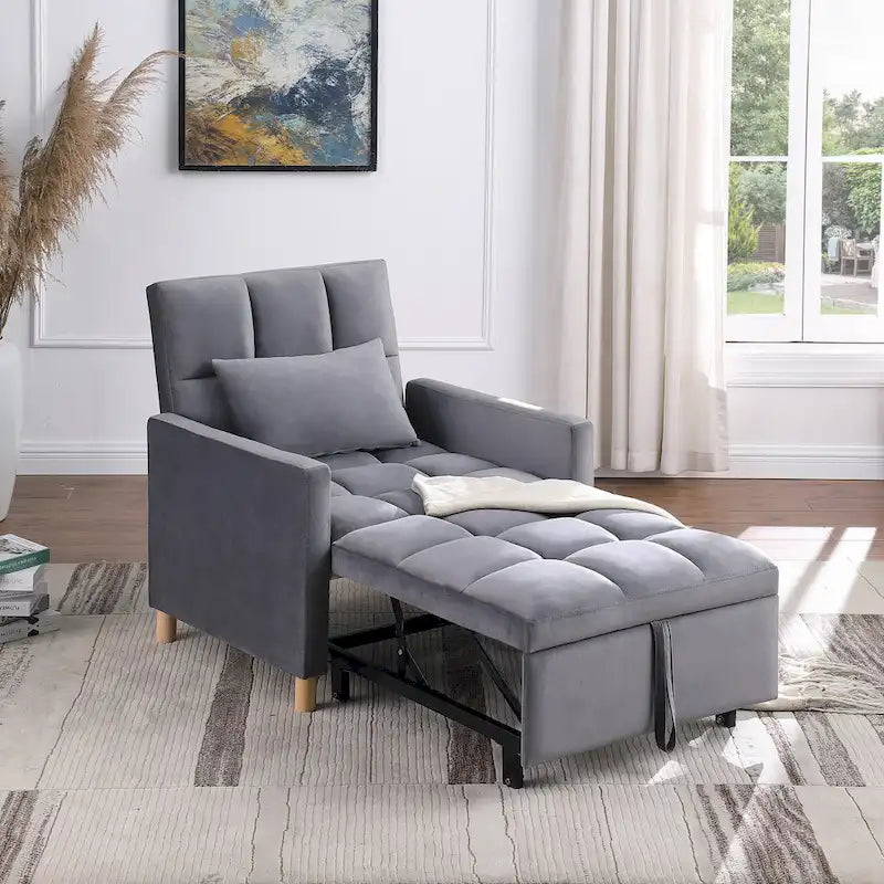 Poltrona letto convertibile 3-in-1 con cuscino