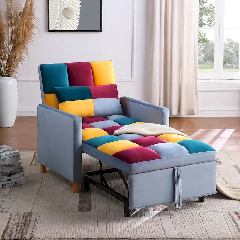 Poltrona letto convertibile 3-in-1 con cuscino