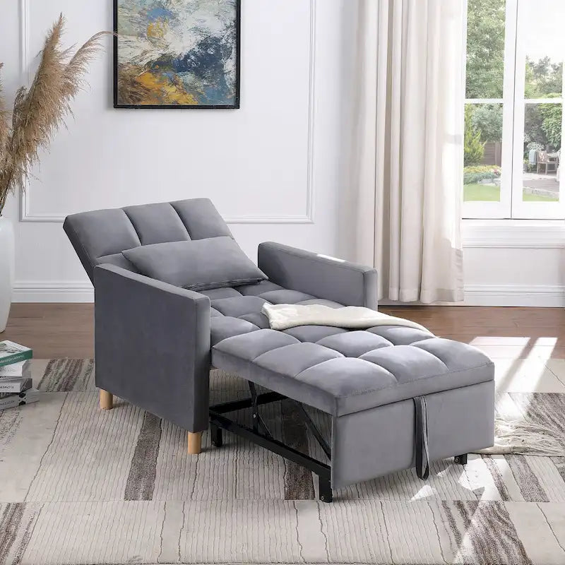 Poltrona letto convertibile 3-in-1 con cuscino