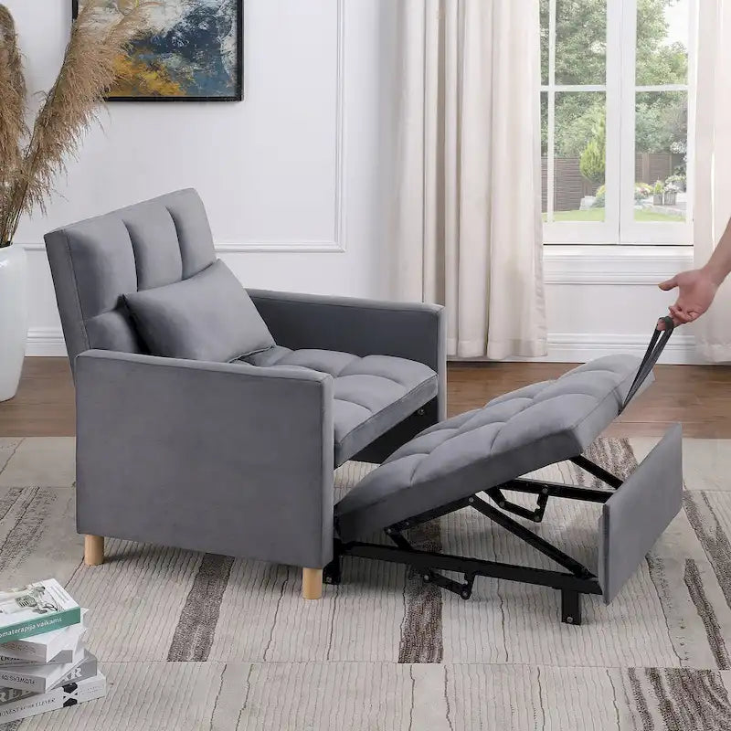 Poltrona letto convertibile 3-in-1 con cuscino