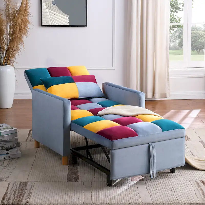 Poltrona letto convertibile 3-in-1 con cuscino