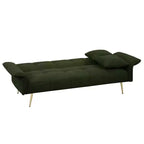 Canapé-lit convertible WhizMax, futon convertible rembourré en velours, canapé-lit pliant, lit de repos pour salon et chambre