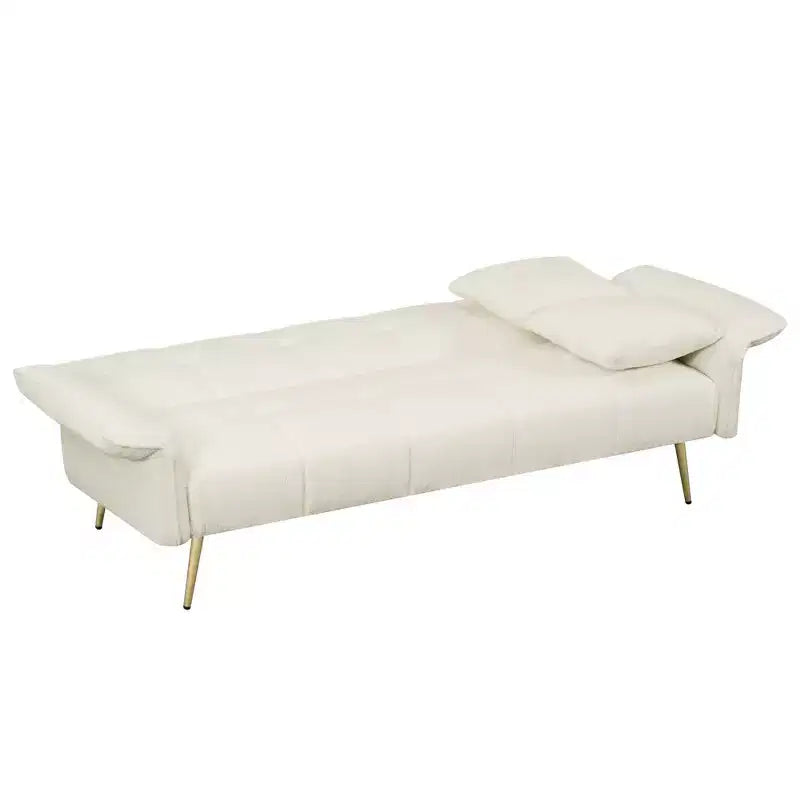 Divano letto convertibile WhizMax, divano futon convertibile rivestito in velluto, divano letto pieghevole, letto per gli ospiti per soggiorno e camera da letto