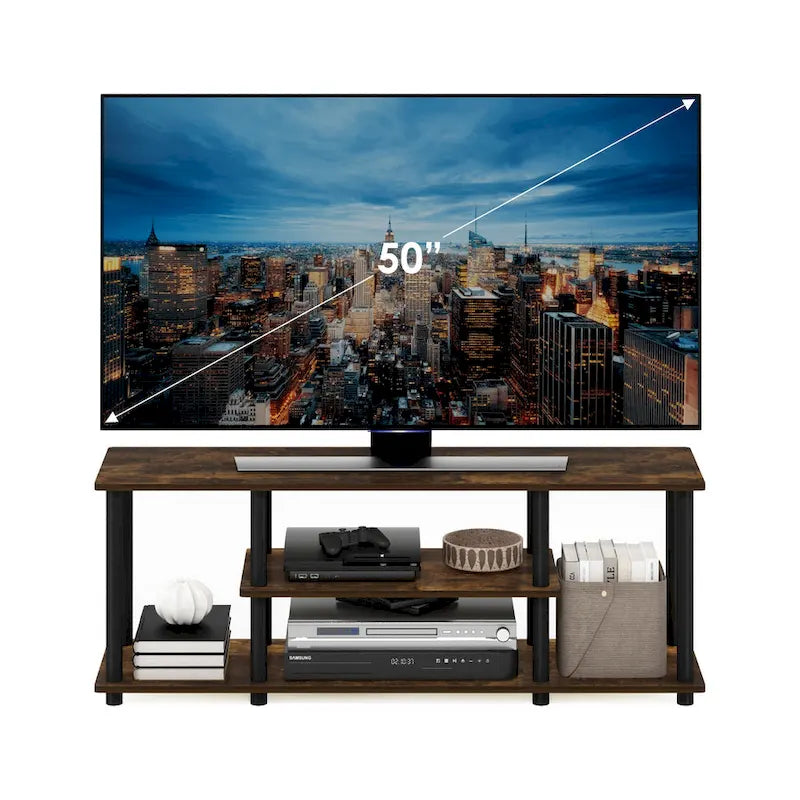 Mobile TV a 3 ripiani con mensole aperte
