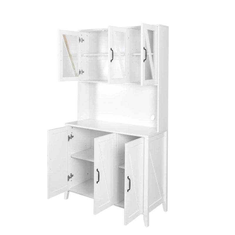 Dispensa da cucina con ante in vetro