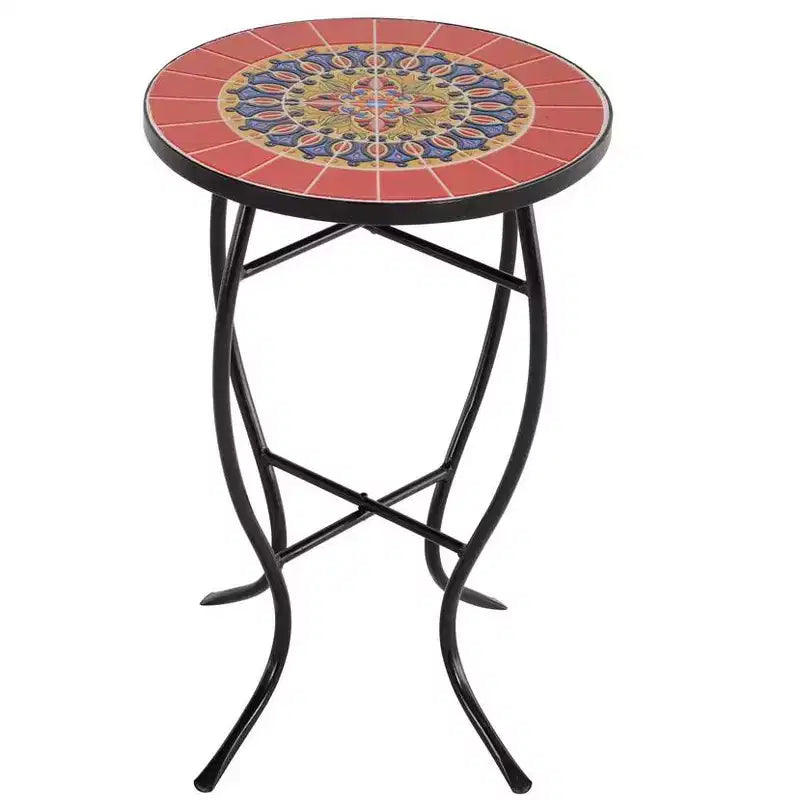 Jiallo Mosaic Art Collection Table d'appoint Tournesol (Lot de 2)