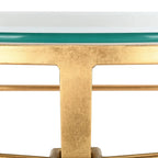 Consolle in vetro oro antico - 91,4L x 38,1P x 78,7A cm