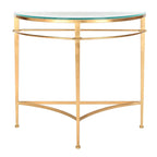 Consolle in vetro oro antico - 91,4L x 38,1P x 78,7A cm